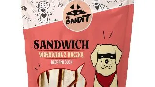 MR BANDIT Sandwich , XS-XL, Vita si Rata, punguta recompense caini, 500g