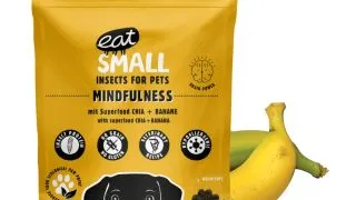 EAT SMALL Mindfulness, XS-XL, Insecte, punguta, resigilabil recompense functionale fara cereale caini, sistem nervos & calmante, 125g