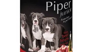 PIPER Junior, XS-XL, Inima de Vita si Morcov, conserva hrana umeda fara cereale caini junior, (in aspic), 400g