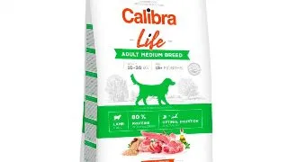 CALIBRA Life Adult Medium Breed, M, Miel, hrana uscata continut redus cereale caini, 12kg