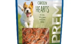 TRIXIE Premio Hearts, XS-XL, Pui, punguta recompense fara cereale caini, 100g