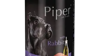 PIPER Animals, XS-XL, Iepure, conserva hrana umeda fara cereale caini, (in aspic), 400g