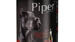 PIPER Animals, XS-XL, Ficat  de Vita si Cartofi, conserva hrana umeda fara cereale caini, (in aspic), 400g