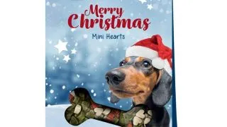TRIXIE Christmas Mini Hearts, Pui, plic recompense caini, 140g