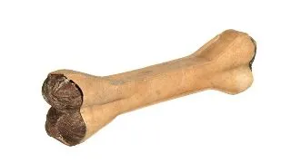 Os Presat din Piele de Vita Umplut cu Rumen, 15 cm, 90 g