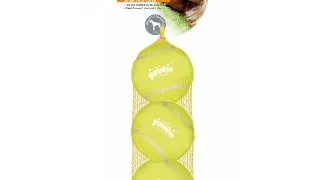 PAWISE Set 3 Mingi de Tenis, jucarie minge caini, S-XL, sintetic, activitati fizice, galben, ⌀6.3 cm