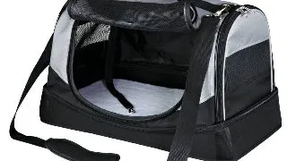 TRIXIE Holly, geanta transport caini si pisici, XS-M(max. 15kg), poliester, deschidere frontala&laterala, cu buzunare, negru si gri, 30 x 30 x 50 cm