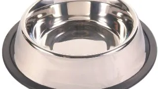 TRIXIE, castron caini, rotund, antiderapant, inox, argintiu, S-M(0.9l, ⌀23cm)