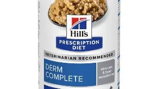 HILL'S Prescription Diet Derm Complete, XS-XL, Ou, dieta veterinara, conserva hrana umeda caini, piele & blana, (pate), 370g