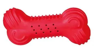 TRIXIE, jucarie racoritoare os caini, cauciuc, 11cm, multicolor
