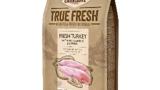 CARNILOVE True Fresh Adult S-XL, Curcan proaspat cu linte rosie, hrana uscata fara cereale caini, 4kg