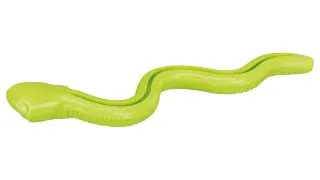Trixie, jucarie sarpe recompensa caini, cu sunet, cauciuc termoplastic, 42cm, verde