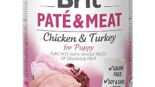 Hrana umeda pentru caini Brit Pate & Meat, Puppy, 800g 800g