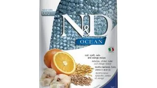 N&D Ocean Adult Mini, XS-S, Cod si Protocala, hrana uscata fara cereale caini, 7kg