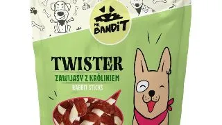 MR BANDIT Twister, XS-XL, Iepure, punguta recompense caini, 500g