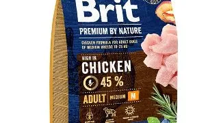 Hrana uscata pentru caini Brit Premium, Adult M 3kg