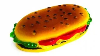 LEOPET Sandwich, jucarie de aport caini, S-L, vinil, activitati fizice, multicolor, 13.5 x 7 x 4 cm