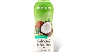 Sampon TropiClean cu Ovaz si Arbore de Ceai, 592 ml