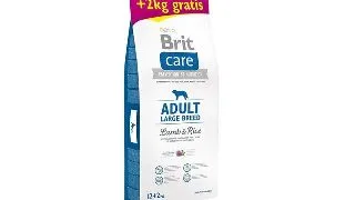 BRIT Care Adult Large Breed, L-XL, Miel cu Orez, hrana uscata caini, 12kg+2kg GRATUIT