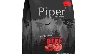 PIPER Animals, XS-XL, Vita, hrana uscata fara cereale caini, 12kg