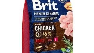 BRIT Premium By Nature Adult Large Breed, L, Pui, hrana uscata caini, 3kg