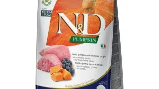 N&D Pumpkin Puppy Medium/Maxi, M-XL, Miel si afine, hrana uscata fara cereale caini junior, 12kg