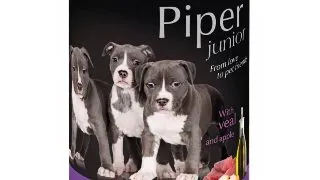 PIPER Junior, XS-XL, Vitel si Mar, conserva hrana umeda fara cereale caini junior, (in aspic), 400g