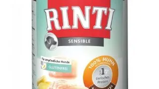 RINTI Sensible, XS-XL, Pui si Cartofi, conserva hrana umeda monoproteica fara cereale caini, (in suc propriu), 800g