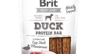 BRIT Jerky Duck Protein Bar, recompense caini, Batoane proteice Rata, 80g