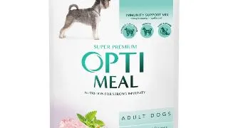 OPTIMEAL, XS-XL, Iepure si afine, plic hrana umeda caini, (in sos), 100g