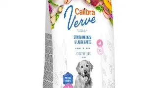 CALIBRA Verve GF Senior, M-XL, Pui si Rata, hrana uscata fara cereale caini senior, 12kg