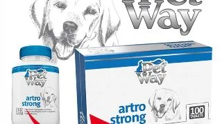 PETWAY Artro Strong, XS-XL, supliment sistem articular caini, cutie, 100 comprimate