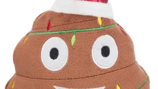 TRIXIE Christmas Xmas Emoticon, jucarie de plus caini, XS-XL, poliester, cu sunet, activitati fizice, maro, 17 cm