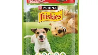 PURINA Friskies Adult, Vita cu Cartofi, plic hrana umeda caini, (in sos), 85g