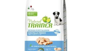 NATURAL TRAINER Medium Puppy&Junior, M-XL, Pui, hrana uscata caini junior, 12kg