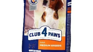 CLUB 4 PAWS Premium, M, Pui, hrana uscata caini, 14kg