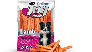 CALIBRA Joy Classic Strips, XS-XL, Miel, punguta recompense caini, 250g
