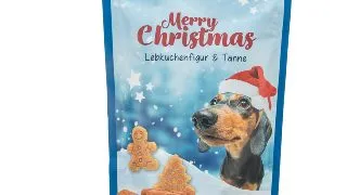 TRIXIE Christmas Gingerbread Man & Tree, XS-XL, Rata si Pui, punguta recompense caini, 100g