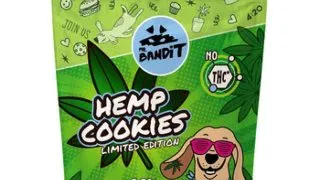 MR BANDIT Hemp Cookies, XS-XL, Peste, punguta recompense fara cereale caini, 75g
