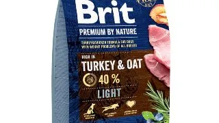 BRIT Premium By Nature Light, Curcan cu Ovaz, hrana uscata caini, managementul greutatii, 3kg