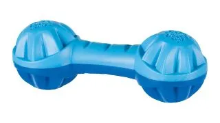 Trixie, jucarie racoritoare dumbbell os caini, cauciuc, 18cm, multicolor
