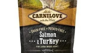CARNILOVE Adult L-XL, Somon si Curcan, hrana uscata fara cereale caini, 1.5kg
