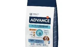 ADVANCE Light Medium, M, Pui, hrana uscata caini, obezitate, 12kg