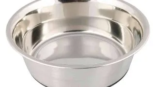TRIXIE Stainless Steel, castron caini, rotund, antiderapant, inox, argintiu, M-L(1.7l, ⌀21cm)