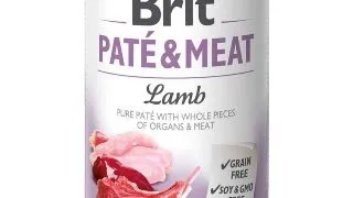 BRIT Pate & Meat, Miel, conserva hrana umeda fara cereale caini, (pate cu bucati de carne), 400g