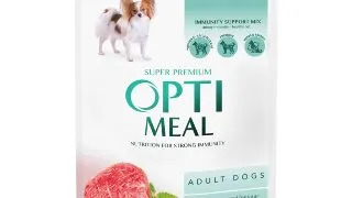 OPTIMEAL, XS-XL, Vita, plic hrana umeda caini, (in aspic), 100g