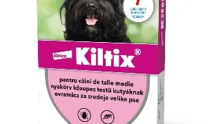 Kiltix Zgarda Antiparazitara Kiltix, deparazitare externa caini, zgarda, M, 53 cm, maro, 1buc