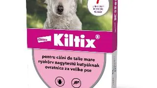 Kiltix Zgarda Antiparazitara Kiltix, deparazitare externa caini, zgarda, L - XL, 70 cm, maro, 1buc