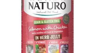 NATURO Grain Free, XS-L, Somon si Pui, conserva hrana umeda fara cereale caini, (in aspic), 390g