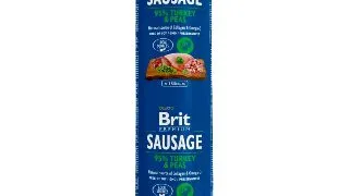 BRIT Premium, Curcan cu Mazare, salam hrana umeda fara cereale caini, 800g